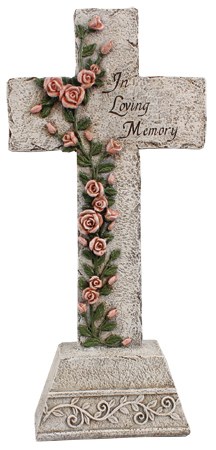 In Loving Memory Cross Statue