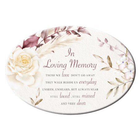 In Loving Memory Ceramic Plaque (22cm)