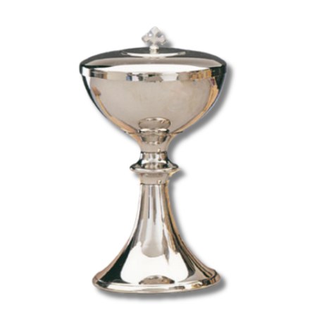 Silver Finish Ciborium (Holds 200 hosts)