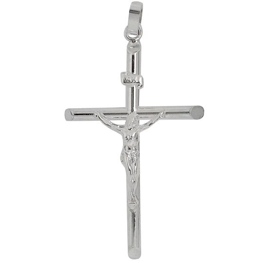 Sterling Silver Crucifix Large Pendant with chain