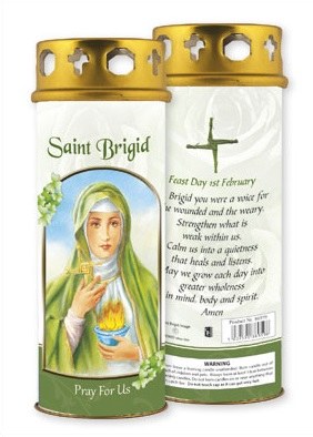 St Brigid Windproof Candle