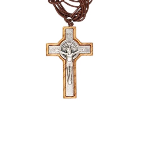 Genuine Olive Wood St Benedict Crucifix