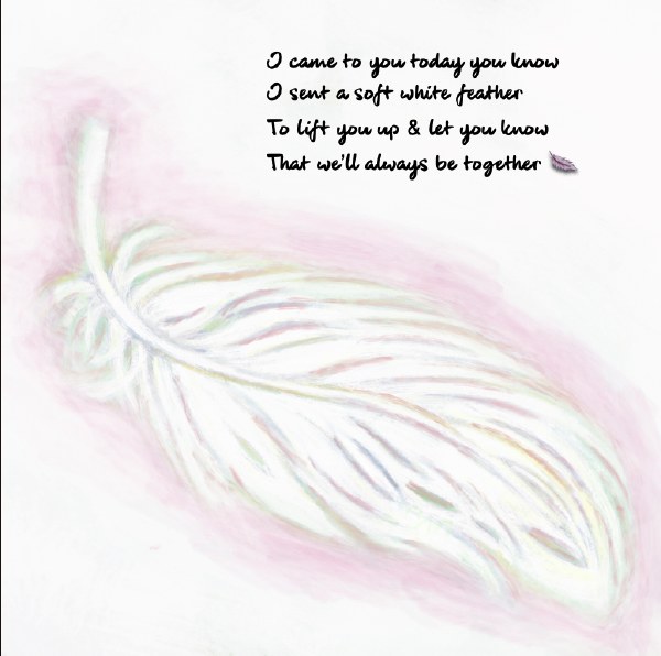 Always Be Together Feather Greeting Card