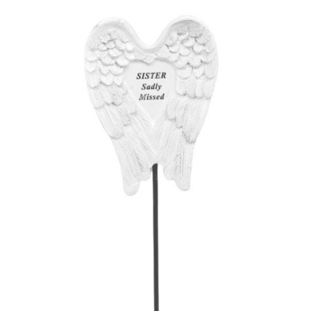 Sister Angel Wings Memorial Stake (8cm)