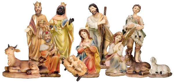 11 Piece Let Us Adore Nativity Set (30cm)