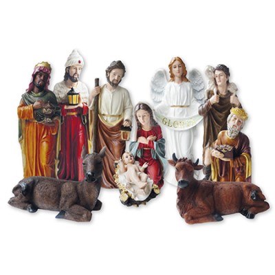 Christmas Night Large Nativity Set 11 Figures 80cm