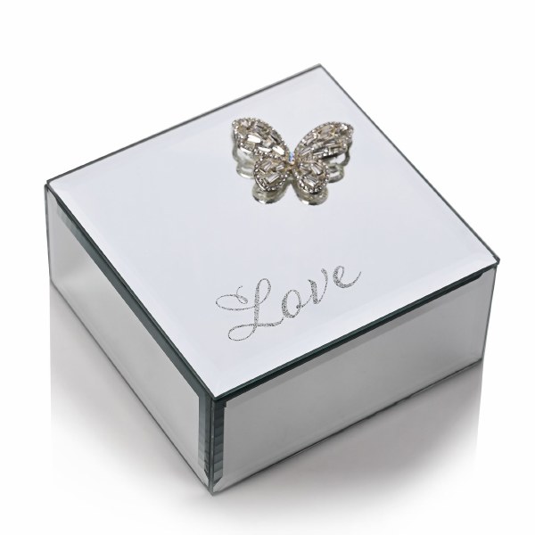 Always and Forever Buttlefly Trinket Box