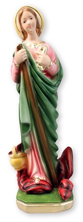 St Martha Plaster Statue (20cm)