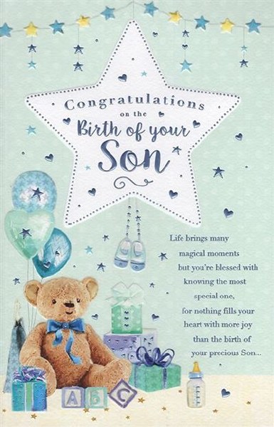 Birth of Your Son Card