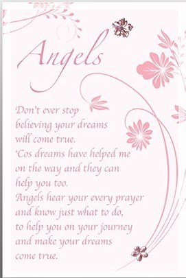 Angels Blessing Glass Plaque