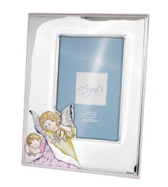 Silver Girl Guardian Angel Photo Frame