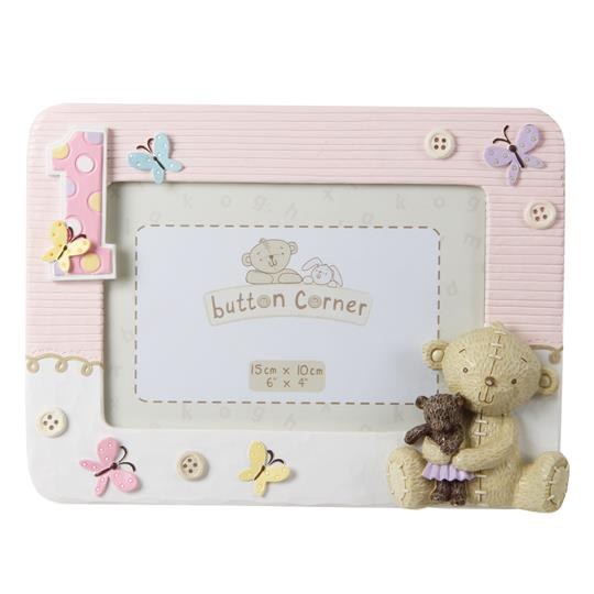 CG1205P Baby Girl 1st Birthday Photo Frame