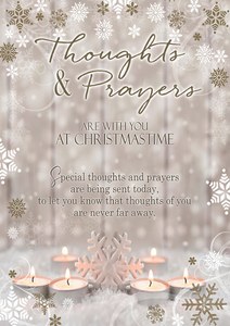 Thoughts and Prayers Christmas Card