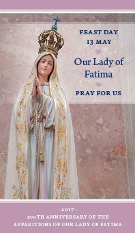 Our Lady of Fatima Prayer Card