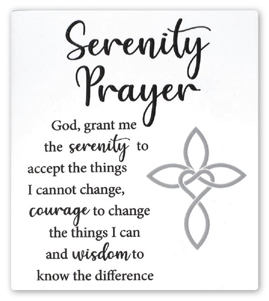 Serenity Prayer Plaque (14cm)