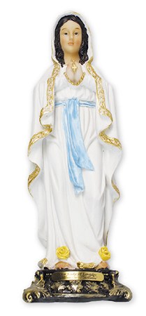 Our Lady of Lourdes Florentine Statue (13cm)