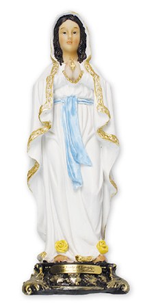 Our Lady of Lourdes Florentine Statue (13cm)