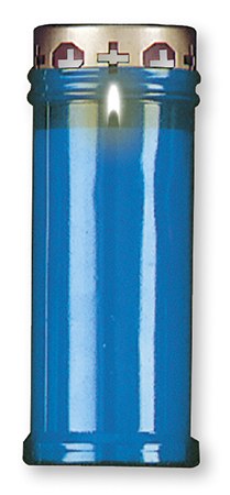 Blue Light Memorial Candle (18cm)