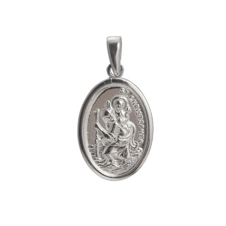 St Christopher Sterling Silver Medal (21mm)