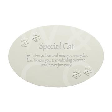 Cat Thoughts of You Memorial Plaque