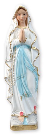 Our Lady of Lourdes Plaster Statue (20cm)