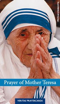 Prayer of Mother Teresa Prayer Card