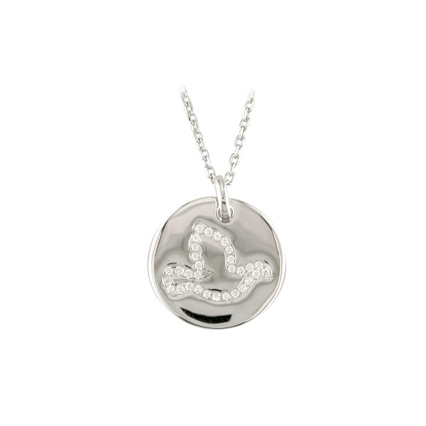 Sterling Silver Confirmation Necklet with Dove