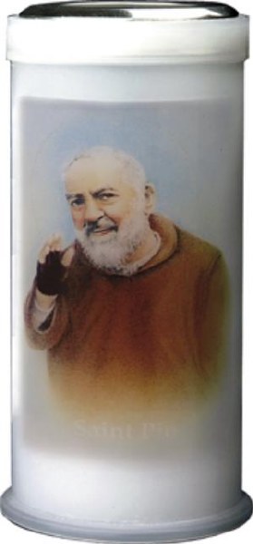 Padre Pio Pillar Candle (15cm)