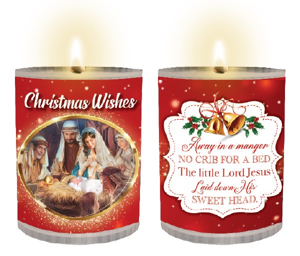 Christmas Wishes Votive 4 Candles (6.5cm)