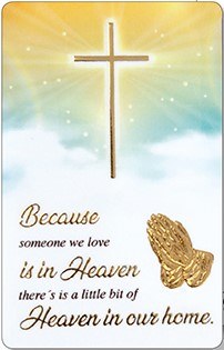 Someone in Heaven Prayer Card