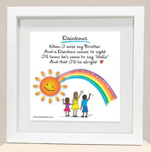 Brother Rainbows Framed Print
