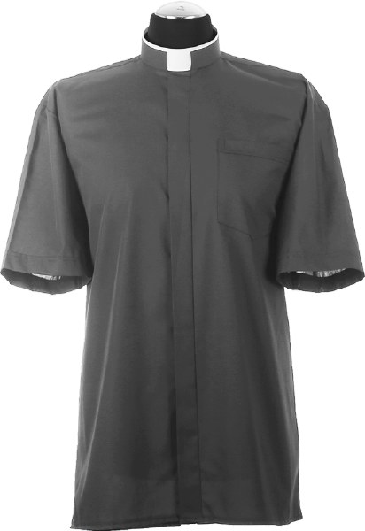 Tonsure Grey Clergy Shirt