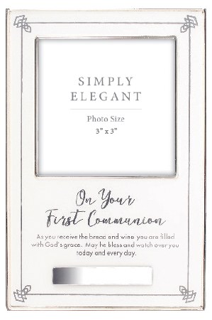 First Holy Communion Frame Silver Finish