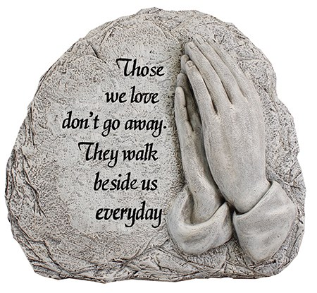 Praying Hands Memorial Stone