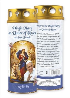 Our Lady Untier of Knots Windproof Candle