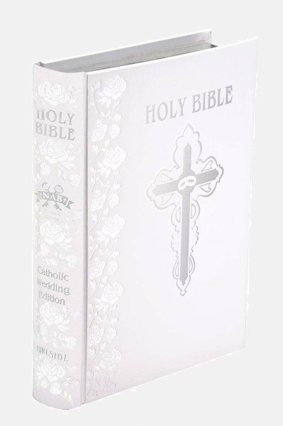 NAB Family Bible, Catholic Wedding edition, white,