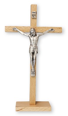 Beechwood Standing Crucifix (18cm)