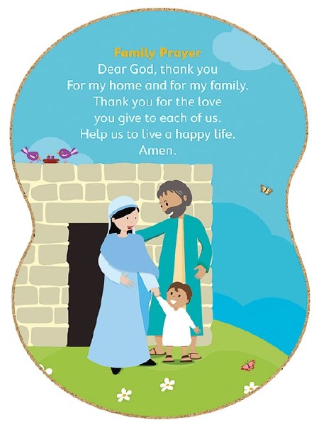 Family Prayer Grow In Love Plaque 38 x 27.6cm