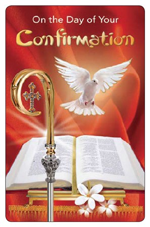 Symbolic Confirmation Red Prayer Card