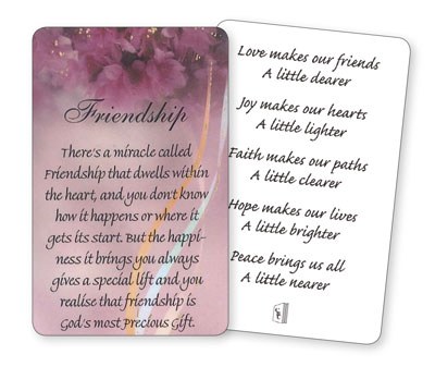 Friendship Prayer Card