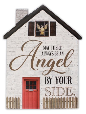 Angel by Your Side Porcelain Plaque (20cm)