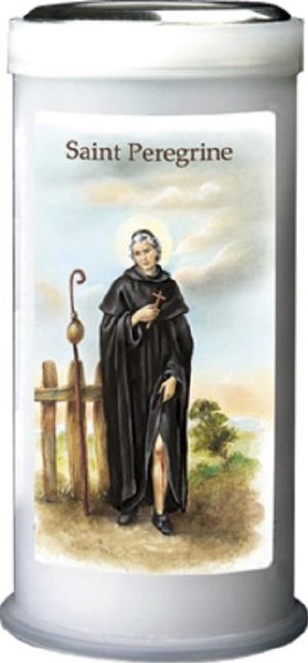 St Peregrine Pillar Candle (15cm)