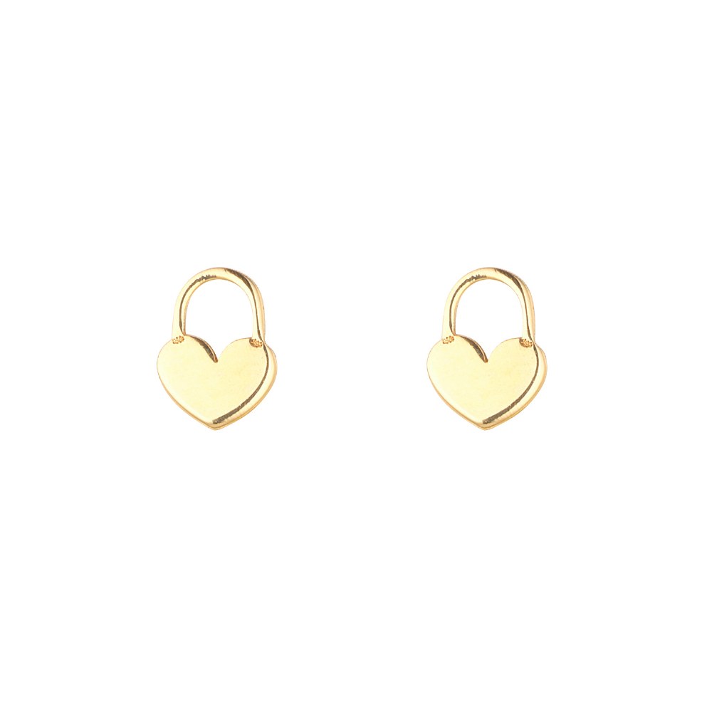 9ct gold heart on sale earrings