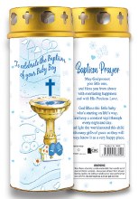 Baby Boy Baptism Candle