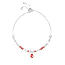 July birthstone - Life Charm Bracelet July birthstone - Life Charm Bracelet
