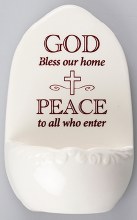 Bless Our Home Holy Water Font