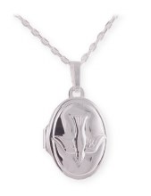 Sterling Silver Confirmation Dove Locket