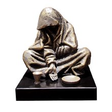 When I Was Hungry and Thirsty Bronze Sculpture When I Was Hungry and Thirsty Bronze Sculpture