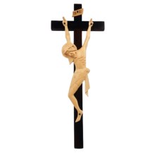Hand Crafted Crucifix with Cream Corpus (40cm)