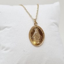 Additional picture of 18-ct gold Miraculous Medal with Chain
